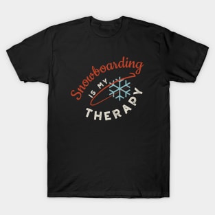 Snowboarding is My Therapy T-Shirt